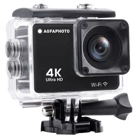depau-AGF-CAM-AC9000-BK Cámara Digital Deportiva AgfaPhoto Realimove AC9000/ 16MP/ Negra - Imagen 1
