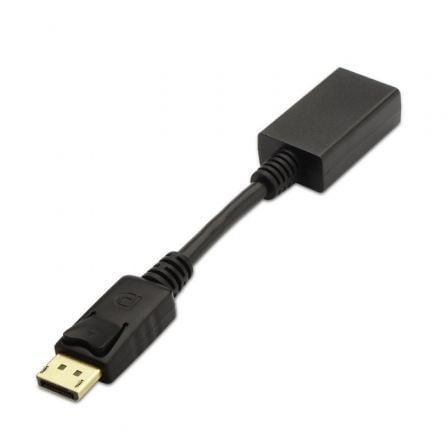 depau-AIS-ADP-A125-0134 Conversor Aisens A125-0134/ DisplayPort Macho - HDMI Hembra/ 15cm/ Negro - Imagen 1