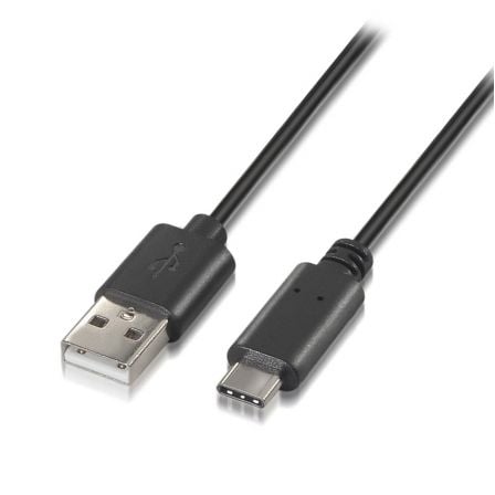 depau-AIS-CAB-A107-0050 Cable USB 2.0 Tipo-C Aisens A107-0050/ USB Tipo-C Macho - USB Macho/ 480Mbps/ 50cm/ Negro - Imagen 1