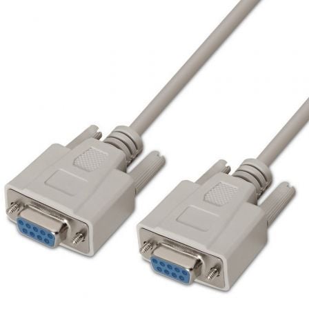 depau-AIS-CAB-A112-0066 Cable Serie RS232 Aisens A112-0066/ DB9 Hembra - DB9 Hembra/ Hasta 0.15W/ 1.6Mbps/ 1.8m/ Beige - Imagen 1