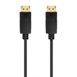 Cable DisplayPort 1.2 CCS 4K Aisens A124-0737/ DisplayPort Macho - DisplayPort Macho/ Hasta 5W/ 2300Mbps/ 50cm/ Negro