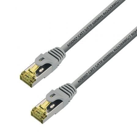 depau-AIS-CAB-A146-0338 Cable de Red RJ45 SFTP Aisens A146-0338 Cat.7/ 10m/ Gris - Imagen 1