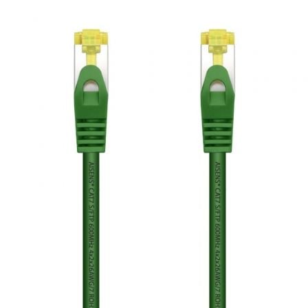 depau-AIS-CAB-A146-0480 Cable de Red RJ45 SFTP Aisens A146-0480 Cat.7/ 25cm/ Verde - Imagen 1