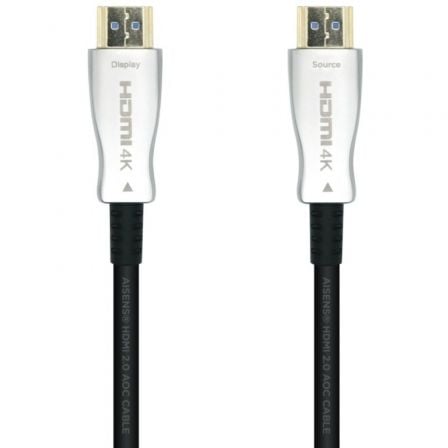 depau-AIS-CAB-A148-0380 Cable HDMI 2.0 AOC 4K Aisens A148-0380/ HDMI Macho - HDMI Macho/ 50m/ Negro - Imagen 1