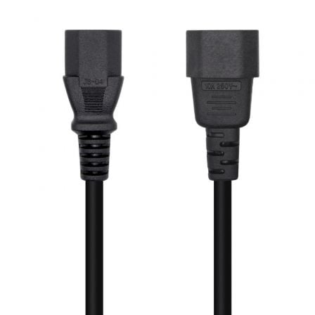 depau-AIS-CAB-AL-CPU-A132-0532 Cable Alimentación Aisens A132-0532/ IEC C13 Hembra - IEC C14 Macho/ 10m/ Negro - Imagen 1