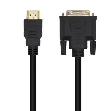 depau-AIS-CAB-DVI-A117-0451 Cable HDMI Aisens A117-0451/ DVI Macho - HDMI Macho/ 3m/ Negro - Imagen 1
