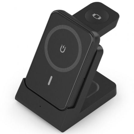 depau-AIS-CAR-ASCH-15W4WC064-BK Base de carga Inalámbrica Aisens ASCH-15W4WC064-BK/ 15W/ Negro - Imagen 1