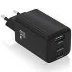 Cargador de Pared GaN Aisens ASCH-65W3P042-BK/ 2xUSB Tipo-C/ 1xUSB/ 65W