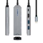 Docking USB Tipo-C Aisens ASUC-5P003-GR/ 1xHDMI 4K/ 2xUSB/ 1xRJ45/ 1xUSB Tipo-C PD/ Gris