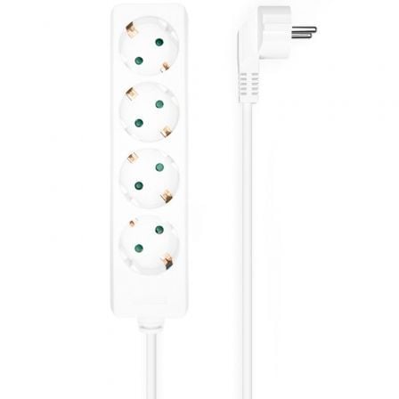 depau-AIS-REGLETA-A154-0533 Regleta Aisens A154-0533/ 4 Tomas de Corriente/ Cable 1.4m/ Blanco - Imagen 1