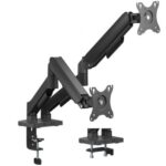 Soporte de Mesa con Contrapeso para 2 Monitores Aisens DT32TSR-357/ Giratorio/ Inclinable/ hasta 9kg