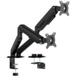 Soporte de Mesa con Contrapeso para 2 Monitores Aisens DT32TSR-451/ Giratorio/ Inclinable/ hasta 9kg