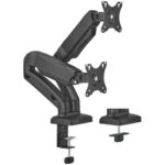 Soporte de Mesa con Contrapeso para 2 Monitores o TV Aisens DT32TSR-221/Giratorio/ Inclinable/ hasta 9kg