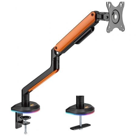 depau-AIS-SOPORTE-DT32TSR-249 Soporte de Mesa Gaming con Contrapeso para Monitor y TV Aisens DT32TSR-249/ Giratorio/ Inclinable/ hasta 9kg/ con Iluminación RGB - Imagen 1