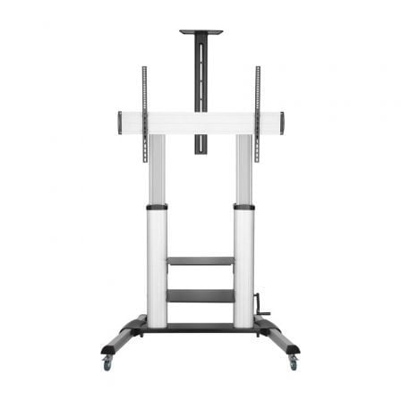 depau-AIS-SOPORTE-FT100TE-125 Soporte de Suelo Inclinable con Ruedas y Manivela Aisens FT100TE-125 para TV 60-100"/ hasta 100kg - Imagen 1