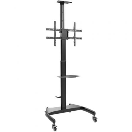 depau-AIS-SOPORTE-FT70TE-169 Soporte de Suelo Inclinable/ Giratorio con Ruedas y Manivela Aisens FT70TE-169 para TV 37-70"/ hasta 50kg - Imagen 1