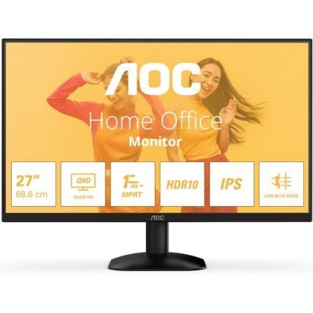 depau-AOC-M-Q27B35E Monitor Profesional AOC Q27B35E 27"/ QHD/ Negro - Imagen 1