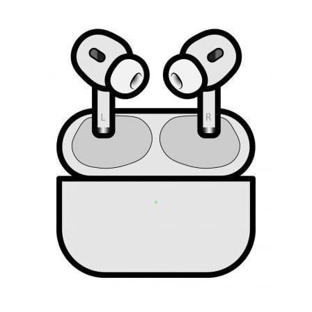 depau-APL-AUR-AIRPODS-MFHP4ZMA Auriculares Bluetooth Apple Airpods Pro 3nd/ USB-C/ Estuche de Carga Magsafe - Imagen 1