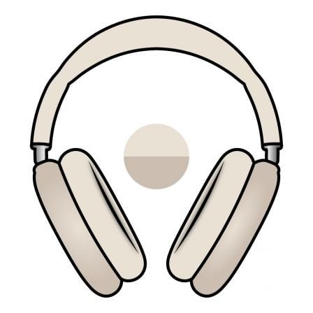 depau-APL-AUR-AIRPODS-MWW53ZMA Auriculares Bluetooth Apple Airpods Max USB-C/ Blanco Estrella - Imagen 1