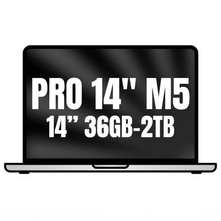 depau-APL-BOOK-PRO-MGDQ4YA Apple Macbook Pro 14"/ M5 Max 36-Core CPU/ 36GB/ 2TB SSD/ 32-Core GPU/ Plata - Imagen 1
