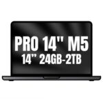 Apple Macbook Pro 14"/ M5 Pro 15-Core CPU/ 24GB/ 2TB SSD/ 16-Core GPU/ Negro Espacial