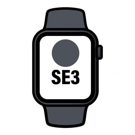 depau-APL-WATCH-MEPJ4QLA Apple Watch SE3/ GPS/ Cellular/ 44mm/ Caja de Aluminio Medianoche/ Correa Deportiva Medianoche M/L - Imagen 1