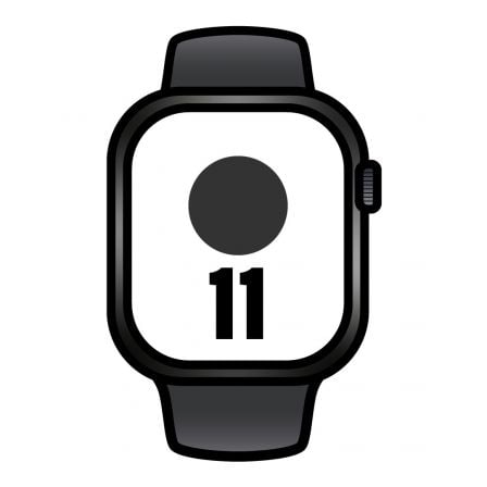 depau-APL-WATCH-MEQU4QLA Apple Watch Series 11/ GPS/ 42mm/ Negro Azabache/ Correa Deportiva Negra (M/L) - Imagen 1