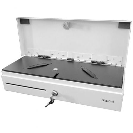 depau-APP-CAJON-APPCASH02FLIPTOPWH Cajón Portamonedas Approx appCASH02FLIPTOPWH/ Manual y Automático/ Blanco - Imagen 1