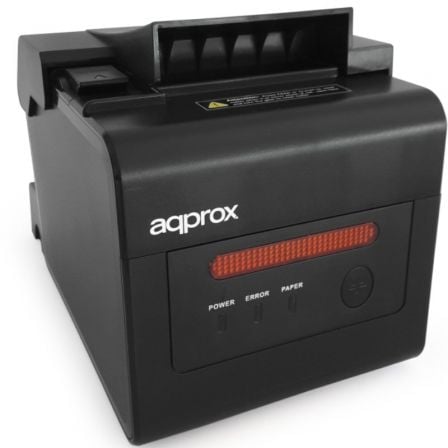depau-APP-IMP-TER-APPPOS80ALARM Impresora de Tickets Approx appPOS80ALARM/ Térmica/ Ancho papel 58 y 80mm/ USB-RS232-LAN-RJ11/ Negra - Imagen 1