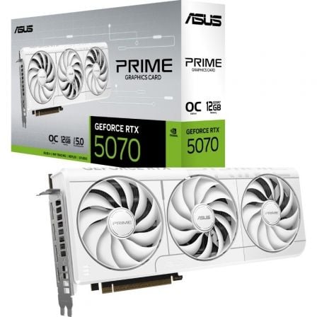 depau-ASU-GF-PRIME-RTX5070-WHO-12G Tarjeta Gráfica Asus Prime GeForce RTX 5070 White OC Edition/ 12GB GDDR7 - Imagen 1