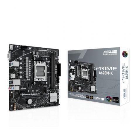 depau-ASU-PB-PRIME-A620M-K Placa Base Asus Prime A620M-K Socket AM5/ DDR5/ PCIe 4.0/ Micro ATX - Imagen 1