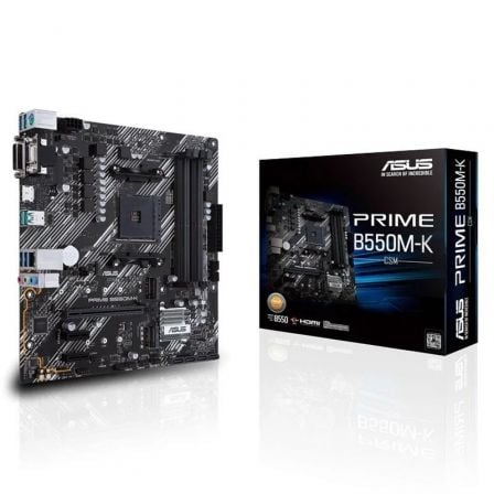 depau-ASU-PB-PRIME-B550M-K Placa Base Asus Prime B550M-K Socket AM4/ DDR4/ PCIe 4.0/ Micro ATX - Imagen 1