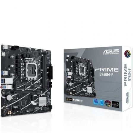 depau-ASU-PB-PRIME-B760M-F Placa Base Asus Prime B760M-F Socket 1700/ DDR5/ PCIe 4.0/ Micro ATX - Imagen 1