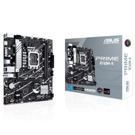 depau-ASU-PB-PRIME-B760M-K Placa Base Asus Prime B760M-K Socket 1700/ DDR5/ PCIe 4.0/ Micro ATX - Imagen 1