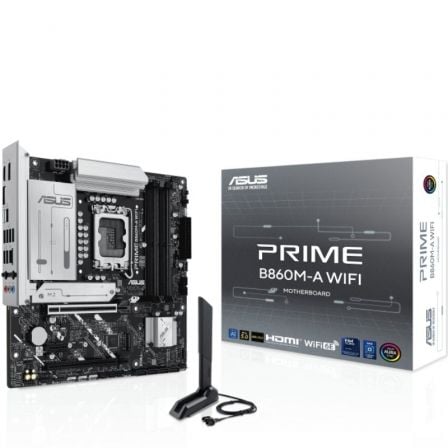 depau-ASU-PB-PRIME-B860M-A-WIFI Placa Base Asus Prime B860M-A WIFI Socket 1851/ DDR5/ PCIe 5.0/ Micro ATX - Imagen 1