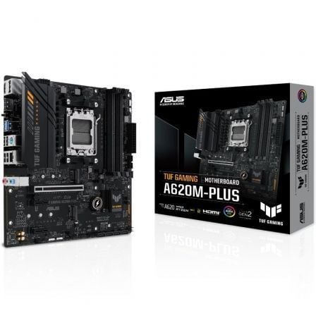 depau-ASU-PB-TUF-GAM-A620M-PLUS Placa Base Asus TUF GAMING A620M-PLUS Socket AM5/ DDR5/ PCIe 4.0/ Micro ATX - Imagen 1