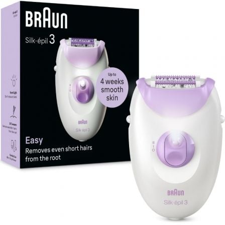 depau-BRA-PAE-DEP-S3-SE3-000 Depiladora Braun Silk Epil Series 3 SE3-000/ Con Cable - Imagen 1