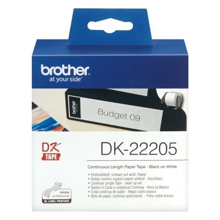 depau-BRO-C-DK22205 Rollo de Papel Continuo Original Brother DK-22205 - Imagen 1