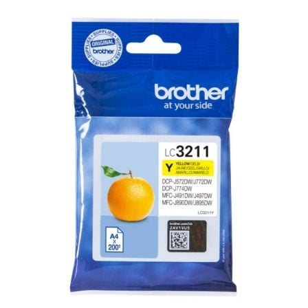 depau-BRO-C-LC3211Y Cartucho de Tinta Original Brother LC-3211Y/ Amarillo - Imagen 1