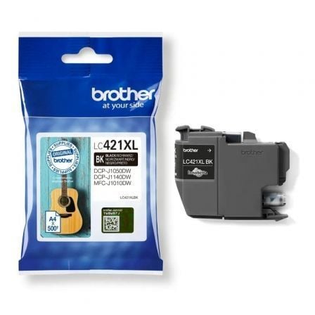 depau-BRO-C-LC421XLBK Cartucho de Tinta Original Brother LC421XL Alta Capacidad/ Negro - Imagen 1