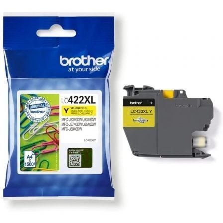 depau-BRO-C-LC422XLY Cartucho de Tinta Original Brother LC-422 XL Alta Capacidad/ Amarillo - Imagen 1