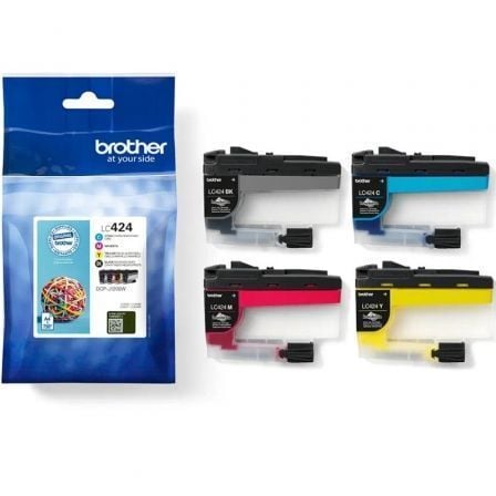 depau-BRO-C-LC424VAL Cartucho de Tinta Original Brother LC424VAL/ Multipack/ Cian/ Magenta/ Amarillo/ Negro - Imagen 1
