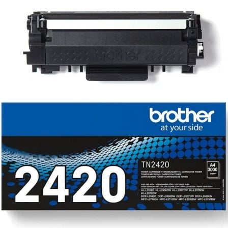 depau-BRO-TN-2420 Tóner Original Brother TN-2420 Alta Capacidad/ Negro - Imagen 1