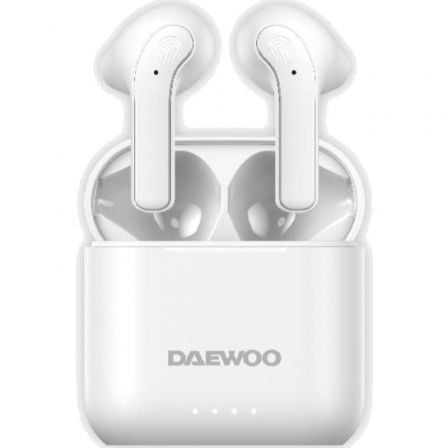 depau-DAE-AUR-DW2021 Auriculares Bluetooth Daewoo DW2021 con estuche de carga/ Autonomía 5h/ Blancos - Imagen 1