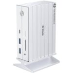 Docking Thunderbolt 4 D-Link DUF-E01/E/ 5xUSB/ 2xUSB Tipo-C/ 2xThunderblot/ 1xDisplayPort/ 1xHDMI 4K/ 1xRJ45/ 1xJack 3.5/ 1xLector de Tarjetas/ Blanco