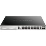 Switch Gestionable D-Link DGS-3130-30PS/E 26 Puertos/ RJ-45 10/100/1000/ SFP