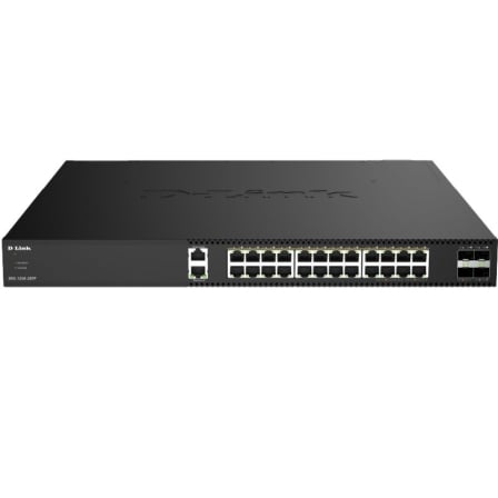 depau-DLK-SWITCH-DXS-1250-28YP-E Switch Gestionable D-Link DXS-1250-28YP/E 24 Puertos/ RJ-45 10Gbps/ SFP/ PoE - Imagen 1