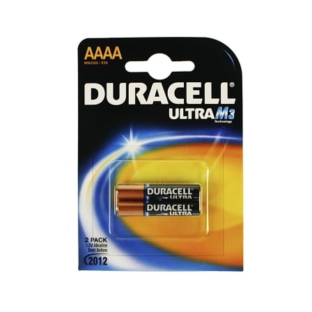 depau-DRC-PILA-MX2500 Pack de 2 Pilas AAAA Duracell Ultra MX2500/ 1.5V/ Alcalinas - Imagen 1