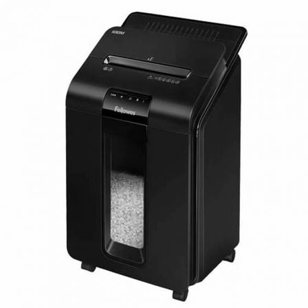 depau-FELL-DESTRUCTORA-AMAX-100M Destructora Fellowes AutoMax 100M/ Microcorte de 4 x 10mm/ Negra - Imagen 1