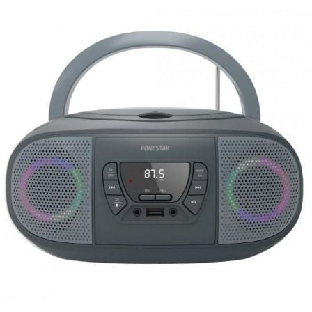 depau-FONE-CD-BOOM-GO-G Radio CD Fonestar BOOM-GO-G/ 13W/ Gris - Imagen 1